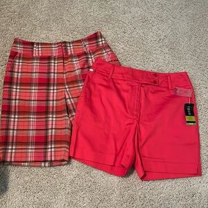 Izod shorts. 2 pair.   Women’s golf, classic fit.